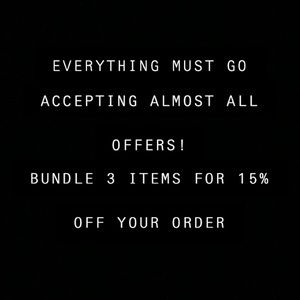 ‼️EVERYTHING MUST GO‼️